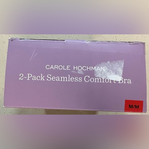 Carole Hochman Seamless Wire Free Comfort Bra, 2-pack Size Medium NWT - Picture 2 of 4